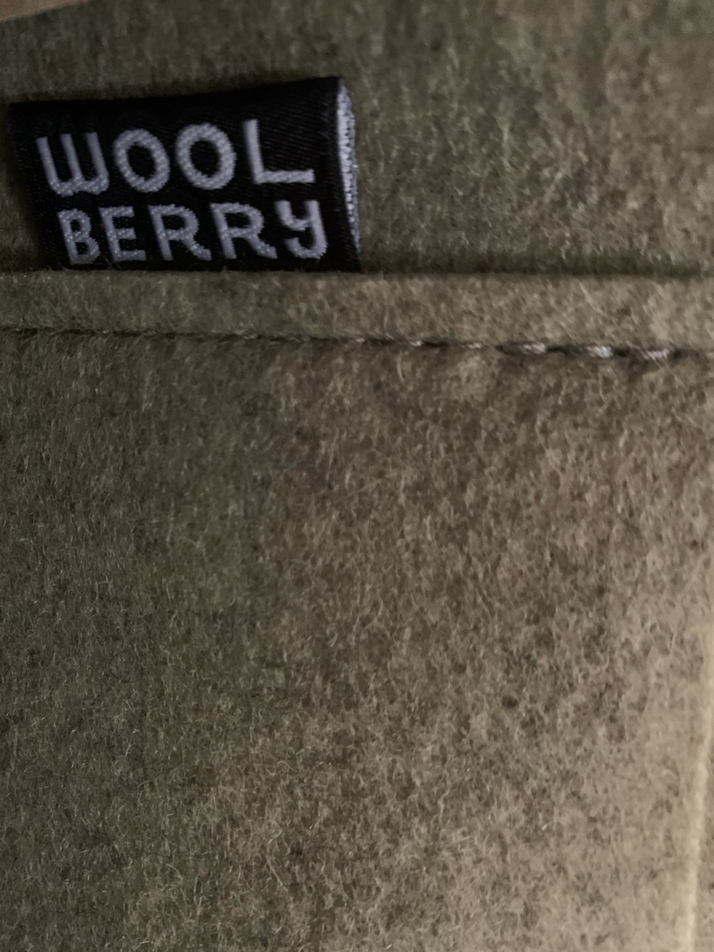 WOOLBERRY 100% wool tote olive - Picture 4 of 6